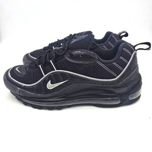 Nike Shoes Men's 9.5 Air Max 98 Oil Triple Black SAMPLE Athletic 640744-013